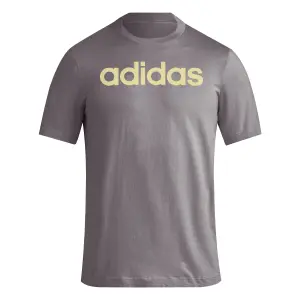 Camiseta con logotipo lineal bordado en jersey adidas Essentials image-0