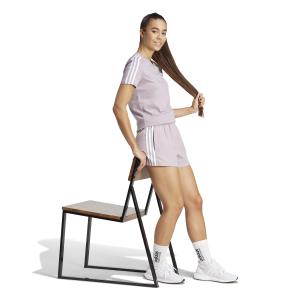 T-shirt slim-fit de mulher adidas Essentials 3-Stripes image-2