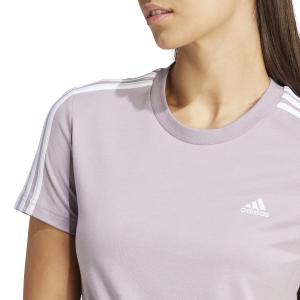 T-shirt slim-fit de mulher adidas Essentials 3-Stripes image-4