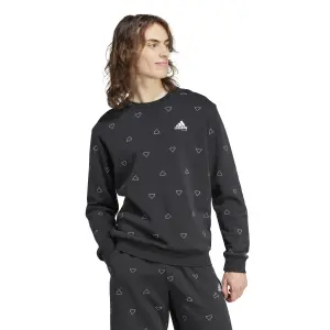 Felpa con scollo rotondo adidas Seasonal Essentials Monogram Graphic image-1