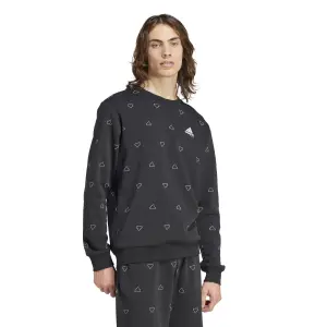 Felpa con scollo rotondo adidas Seasonal Essentials Monogram Graphic image-2