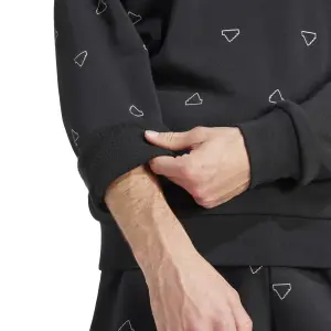 Felpa con scollo rotondo adidas Seasonal Essentials Monogram Graphic image-6