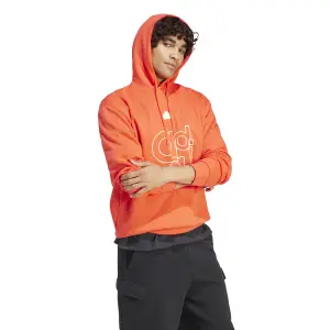 Bluza z kapturem adidas Graphic Print Fleece image-2