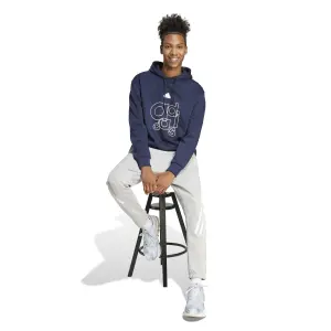 Sweatshirt med hætte adidas Graphic Print Fleece image-4