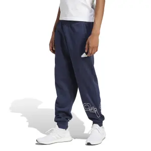 Graphic printed fleece joggers adidas D4T image-3