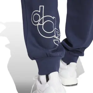 Graphic printed fleece joggers adidas D4T image-5