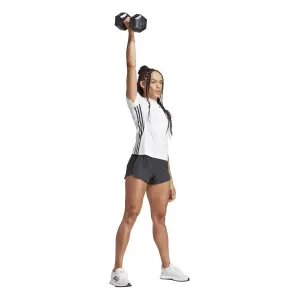 Pantaloni corti in tessuto a vita alta per donna adidas Pacer 3-Stripes image-4