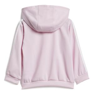 Babyoverall med huva i polyester med hel dragkedja adidas Essentials Three Stripes Shiny image-3