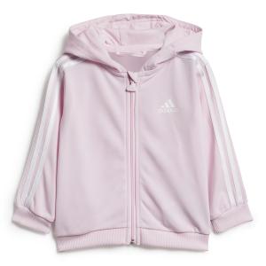 Babyoverall med huva i polyester med hel dragkedja adidas Essentials Three Stripes Shiny image-1