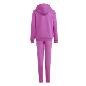 Tuta da ginnastica con cappuccio per bambini adidas Tiberio 3-Stripes Colorblock Fleece image-3