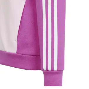 Tuta da ginnastica con cappuccio per bambini adidas Tiberio 3-Stripes Colorblock Fleece image-5