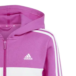 Tuta da ginnastica con cappuccio per bambini adidas Tiberio 3-Stripes Colorblock Fleece image-6
