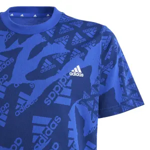 Camiseta estampada infantil adidas Essentials image-4