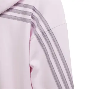 Sweatshirt aus Molton mit vollem Reißverschluss, Mädchen adidas Future Icons 3 Stripes image-4