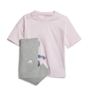 Baby girl t-shirt and leggings set adidas Brand Love image-0