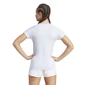 Camiseta cuello pico mujer adidas Aeroready Train Essentials Minimal Branding image-2