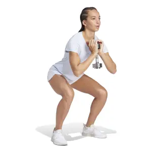 Camiseta cuello pico mujer adidas Aeroready Train Essentials Minimal Branding image-3