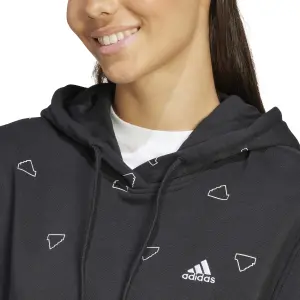 Sweatshirt med huva för kvinnor adidas Essentials Monogram Graphic image-6