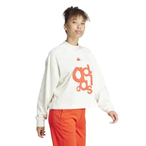 Sweatshirt, weit geschnitten, mit French-Terry-Print, Damen adidas image-2
