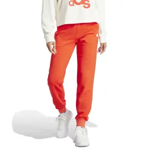 Printed French terry jogging trousers for women adidas image-2