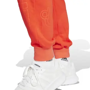 Printed French terry jogging trousers for women adidas image-5