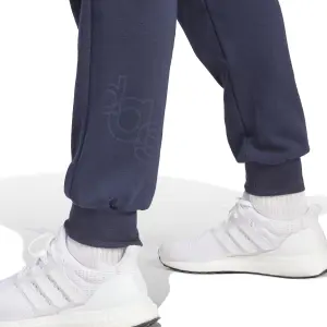 Printed French terry jogging trousers for women adidas image-5