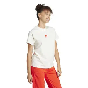 Camiseta bordada de mujer adidas image-2