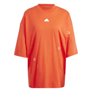 Camiseta bordada holgada de mujer adidas image-0