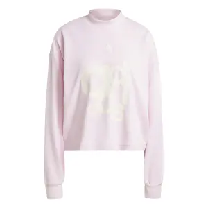 Sweatshirt ample imprimé french terry femme adidas image-0