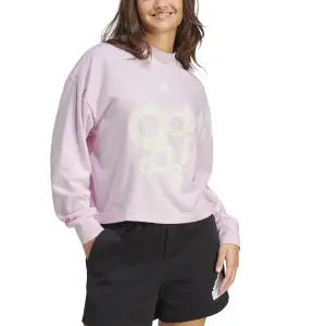 Sweatshirt ample imprimé french terry femme adidas image-3