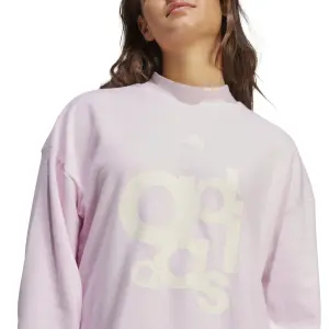 Sweatshirt ample imprimé french terry femme adidas image-5
