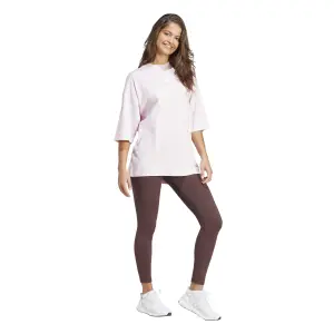 Camiseta bordada holgada de mujer adidas image-5