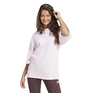 Camiseta bordada holgada de mujer adidas image-2