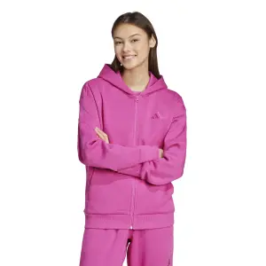 Felpa con cappuccio in pile a zip completa donna adidas All SZN image-1