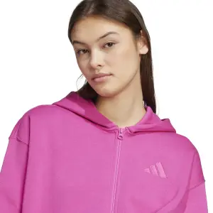 Felpa con cappuccio in pile a zip completa donna adidas All SZN image-4