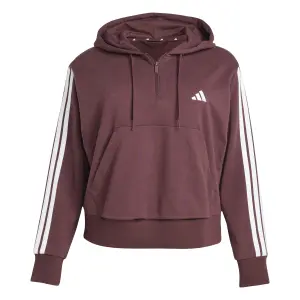 Women's 1/4 Zip Hoodie adidas Essentials 3 stripes image-0