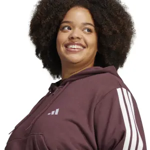 Women's 1/4 Zip Hoodie adidas Essentials 3 stripes image-4