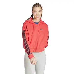 Kapuschongtröja med dragkedja för kvinnor adidas Essentials 3-Stripes image-1