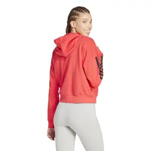 Kapuschongtröja med dragkedja för kvinnor adidas Essentials 3-Stripes image-3