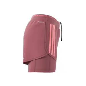 Pantalón corto 2 en 1 mujer adidas Own the Run 3-Stripes image-4
