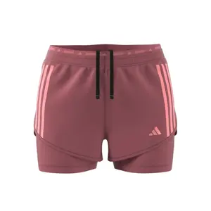 Pantalón corto 2 en 1 mujer adidas Own the Run 3-Stripes image-1