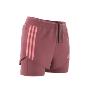 Pantalón corto 2 en 1 mujer adidas Own the Run 3-Stripes image-3