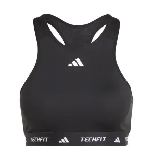 Sujetador de mujer de sujeción media y cuello alto adidas Techfit