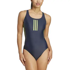 Badeanzug, einteilig, mit V-Ausschnitt, Damen adidas 3-Stripes Graphic image-2