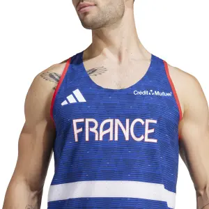 Tank top adidas Team France Adizero image-4