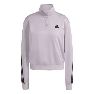 Women's sweat jacket adidas Iconic Warpping 3-Stripes Snap image-0