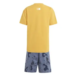 Conjunto de camiseta y pantalón corto para bebé adidas Disney Mickey Mouse image-3