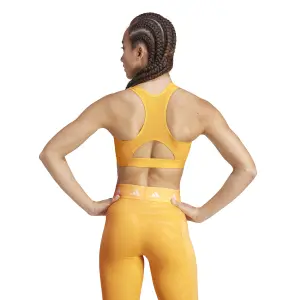 BH mit mittlerem Halt und hohem Halsausschnitt mit Reißverschluss, Damen adidas Powerreact Techfit image-6