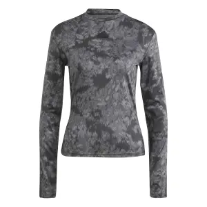 Camiseta de manga larga de 3 rayas para mujer adidas image-0