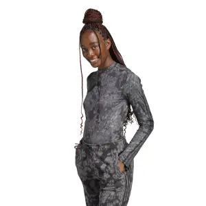 Camiseta de manga larga de 3 rayas para mujer adidas image-2